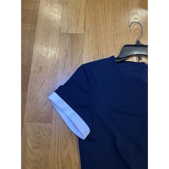 Tommy Hilfiger Navy Dress Size 6 – Classic Sleeveless Fit Flattering Chic Everyd - Picture 6 of 7